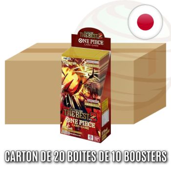 Box of 20 Boxes of 10 Boosters - The Best: PRB02 - One Piece CG - Japanese