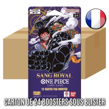 photo Box of 24 Blister Boosters - OP10 "Royal Blood" - One Piece CG - FR 🇫🇷