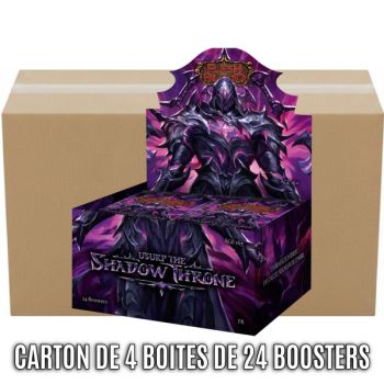 Box of 4 Box of 24 Boosters - Usurp the Shadow Throne - Flesh & Blood - FAB - FR