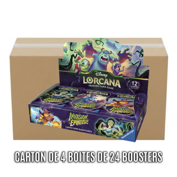 Carton of 4 boxes of 24 boosters - Chapter 13: Thorny Invasion - Disney Lorcana - Set 13 - FR