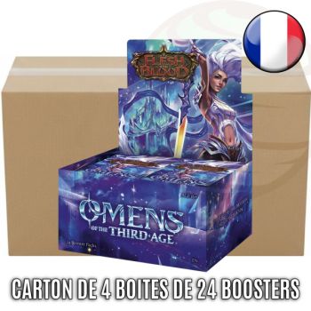 photo Box of 4 Boxes of 24 Boosters - Omens of the Third Age - Flesh & Blood - FAB - FR