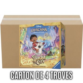 Box of 4 Troves Packs - The Treasure of the Illuminators – Chapter 14: Hyperia City - Disney Lorcana - Set 14 - FR