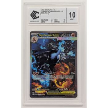[CCC 10 - Nine+] - Graded Card - Mega Charizard X-ex 125/094 - Mega Evolution: Phantasmal Flames - 2025 - Pokémon - French