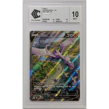[CCC 10 - Nine+] - Graded Card - Aerodactyl V 180/196 - Sword & Shield: Lost Origin - 2022 - Pokémon - French