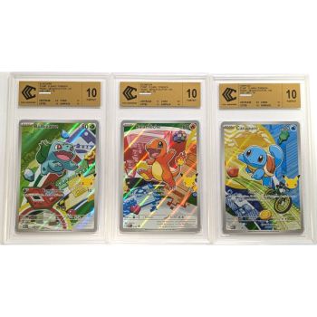 [CCC 10 - Perfect] - Graded Card - Bulbasaur/Squirtle/Charmander MEP 037/38/39 - Promo - 2026 - Pokémon - French