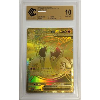 [CCC 10 - Perfect] - Graded Card - Mega Charizard X-ex 130/094 - Mega Evolution: Phantasmal Flames - 2025 - Pokémon - French