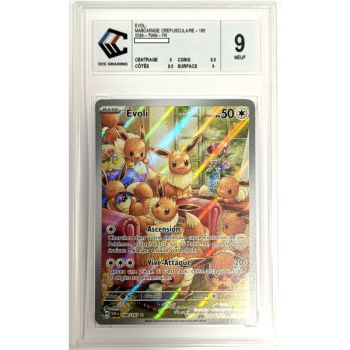 [CCC 9.5 - Nine+] - Graded Card - Eevee 188/167 - Scarlet & Purple: Twilight Masquerade - 2024 - Pokémon - French