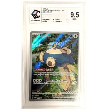 [CCC 9.5 - Nine+] - Graded Card - Snorlax SVP 051 - Scarlet & Purple: Pokémon 151 - 2023 - Pokémon - French
