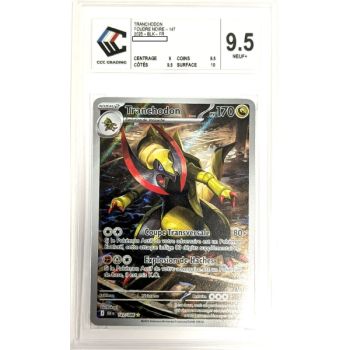 [CCC 9.5 - Nine+] - Graded Card - Haxorus 147/086 - Scarlet & Purple: Black Lightning - 2025 - Pokémon - French