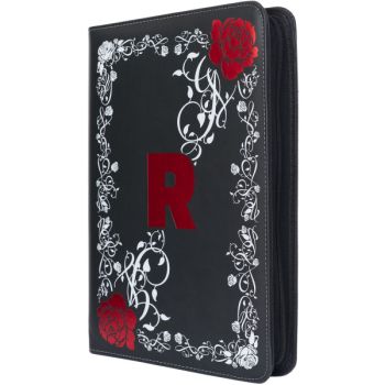 photo Master-Zip Binder: Premium Red Rose - 540 Cards - 9-Pocket Zip Binder - Newave Collectibles