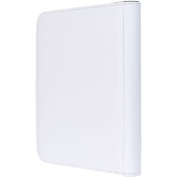 Premium White Toploader Binder - 144 Cards - 4-Pocket Zip Binder - Newave Collectibles