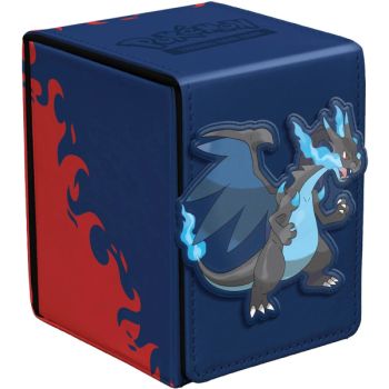 Alcove Flip Deck Box - Mega Charizard X - Ultra Pro - Pokemon