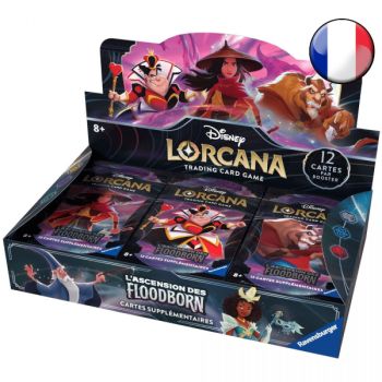 Disney Lorcana - Sealed Case of 4 Booster Boxes - Chapter 2 - Rise of the Floodborn - FR (2nd Print)