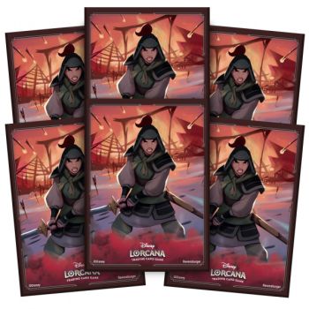 Disney Lorcana - Card Sleeves - Sleeves - Rise of the Floodborn (Set 2) - Mulan - Sealed (65)