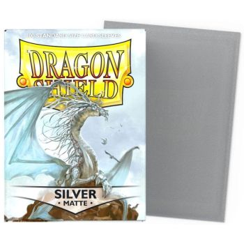 Dragon Shield - Standard Sleeves - Matte Silver (100)