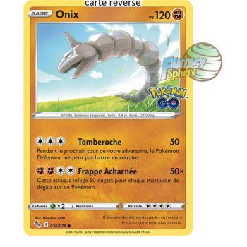 Item Onix - Reverse 36/78 - Sword and Shield 10.5 Pokemon GO