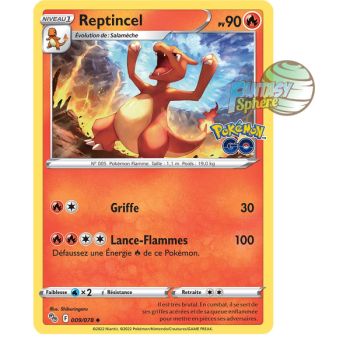 Item Reptincel - Uncommon 9/78 - Sword and Shield 10.5 Pokemon GO