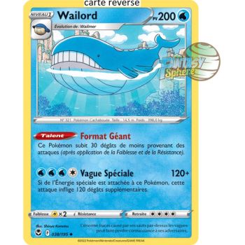 Item Wailord - Reverse 38/195 - Sword and Shield 12 Silver Storm