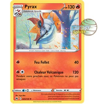 Item Pyrax - Reverse 25/159 - Sword and Shield 12.5 Zenith Supreme