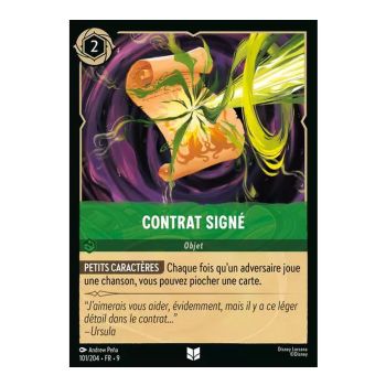 Item Contract signed - 101/204 - FAB - Fabulous - Uncommon - French