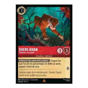 Item Shere Khan, Menacing Predator - 104/204 - FAB - Fabulous - Brilliant - Premium - French