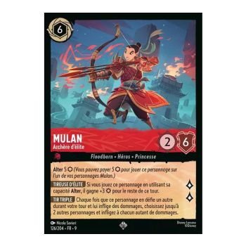 Item Mulan, Elite Archer - 126/204 - FAB - Fabulous - Super Rare - French