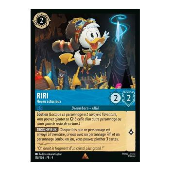 Item Riri, Clever Nephew - 138/204 - FAB - Fabulous - Brilliant - Premium - French