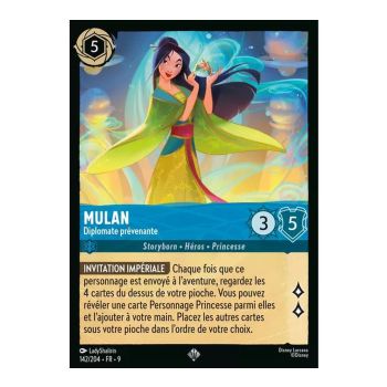 Item Mulan, Thoughtful Diplomat - 142/204 - FAB - Fabulous - Brilliant - Premium - French
