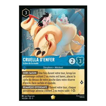 Item Cruella De Vil, Fashion Icon - 143/204 - FAB - Fabulous - Brilliant - Premium - French