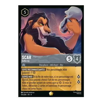 Scar, Finally King - 175/204 - FAB - Fabulous - Legendary - French