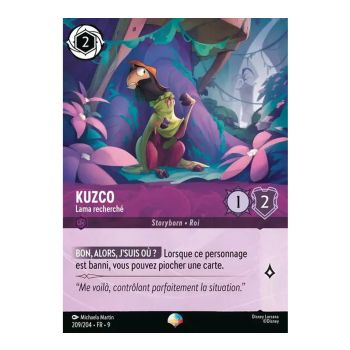 Item Kuzco, Wanted Llama - 209/204 - FAB - Fabulous - Epic - French