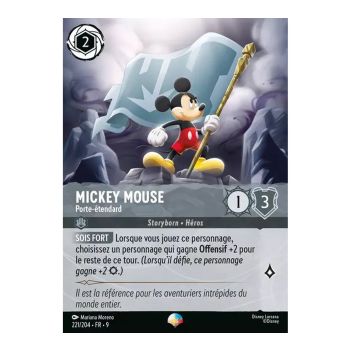 Item Mickey Mouse, Standard Bearer - 221/204 - FAB - Fabulous - Epic - French