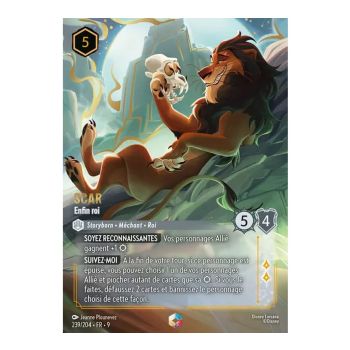 Item Scar, Finally King - 239/204 - FAB - Fabulous - Enchanted - French