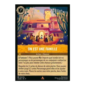 Item We Are a Family - 25/204 - FAB - Fabulous - Rare - French