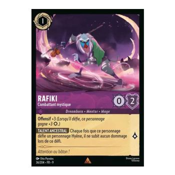 Item Rafiki, Mystical Fighter - 36/204 - FAB - Fabulous - Brilliant - Premium - French