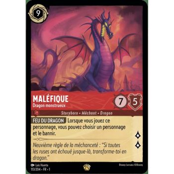 Item Maleficent, Monstrous Dragon - 113/204 - FC - First Chapter - Legendary - French