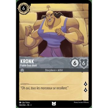 Item Kronk, Faithful Right Arm - 183/204 - FC - First Chapter - Brilliant - Premium - French