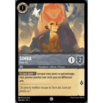 Item Simba, Future King - 188/204 - FC - First Chapter - Brilliant - Premium - French