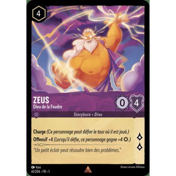 Item Zeus, God of Lightning - 61/204 - FC - First Chapter - Rare - French