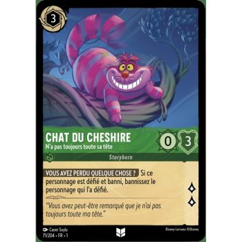 Item Cheshire cat, Not always in his right mind - 71/204 - FC - First Chapter - Uncommon - French