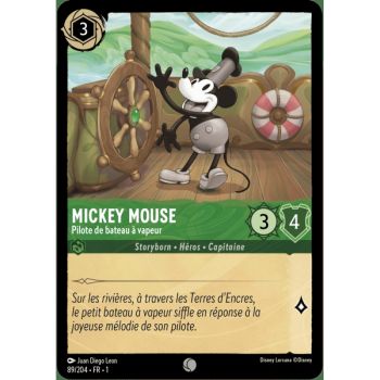 Item Mickey Mouse, Steamboat Pilot - 89/204 - FC - First Chapter - Brilliant - Premium - French