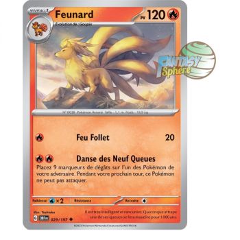 Item Ninetales - Reverse 29/197 - Scarlet and Violet Obsidian Flames