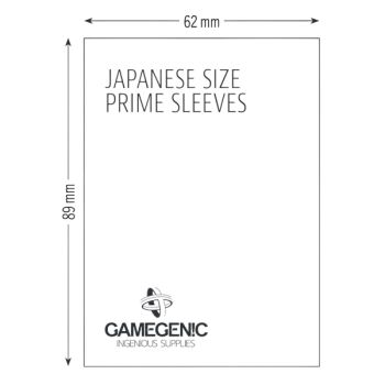 Gamegenic - Japanese Size - 60 Prime Sleeves Green - 62x89 Small (60)