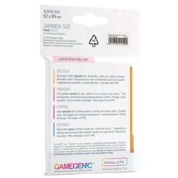 copy of Gamegenic - 100 Prime Sleeves Orange - 66x91 Standard (100)