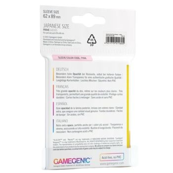 copy of Gamegenic - 100 Prime Sleeves Orange - 66x91 Standard (100)