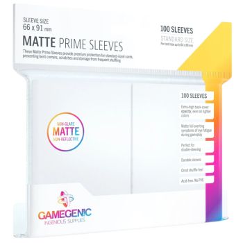 Gamegenic - Matte Prime Standard Sleeves - Lime Green - 66x91 (100)