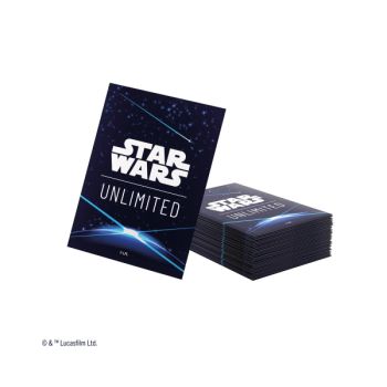Gamegenic - Card Sleeves - Standard - Double Sleeves Pack - Star Wars: Unlimited - Space Blue - FR