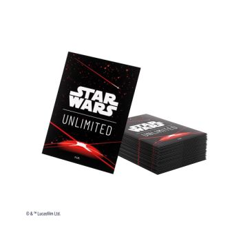 Gamegenic - Card Sleeves - Standard - Double Sleeves Pack - Star Wars: Unlimited - Space Red - FR
