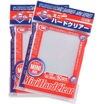 photo KMC - Card Protectors - Small - Card Barrier Mini Hard Clear (50 Sleeves)