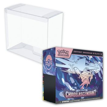 Lot - 1 ETB Mega Evolution: Chaos Rising [ME04] + 1 ETB Pokémon Semi-Rigid Plastic Sleeve